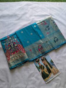 Durgamata paithani BLU1